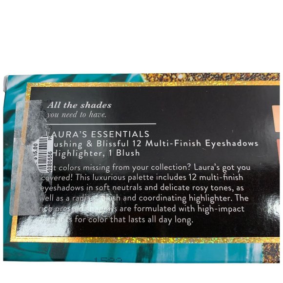 LAURA GELLER Blushing & Blissful 12 Eyeshadows Highlighter & Blush NWOT - Picture 5 of 5